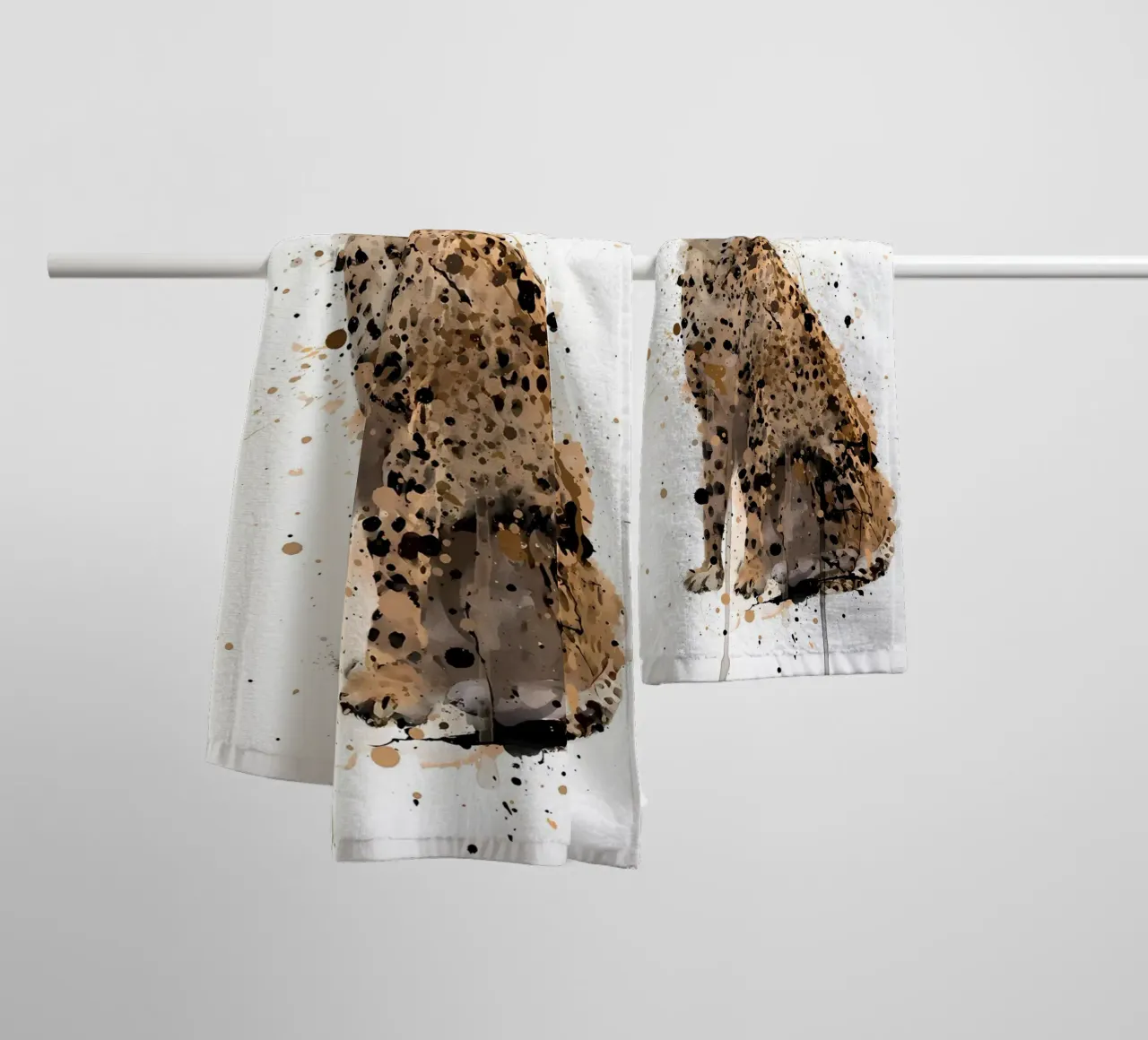 Ghepardo acquerellato asciugamano da bagno da Allaire
