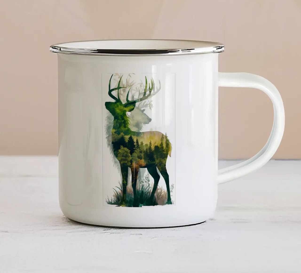 Poster minimalista 84 tazza in smalto da Kadynce