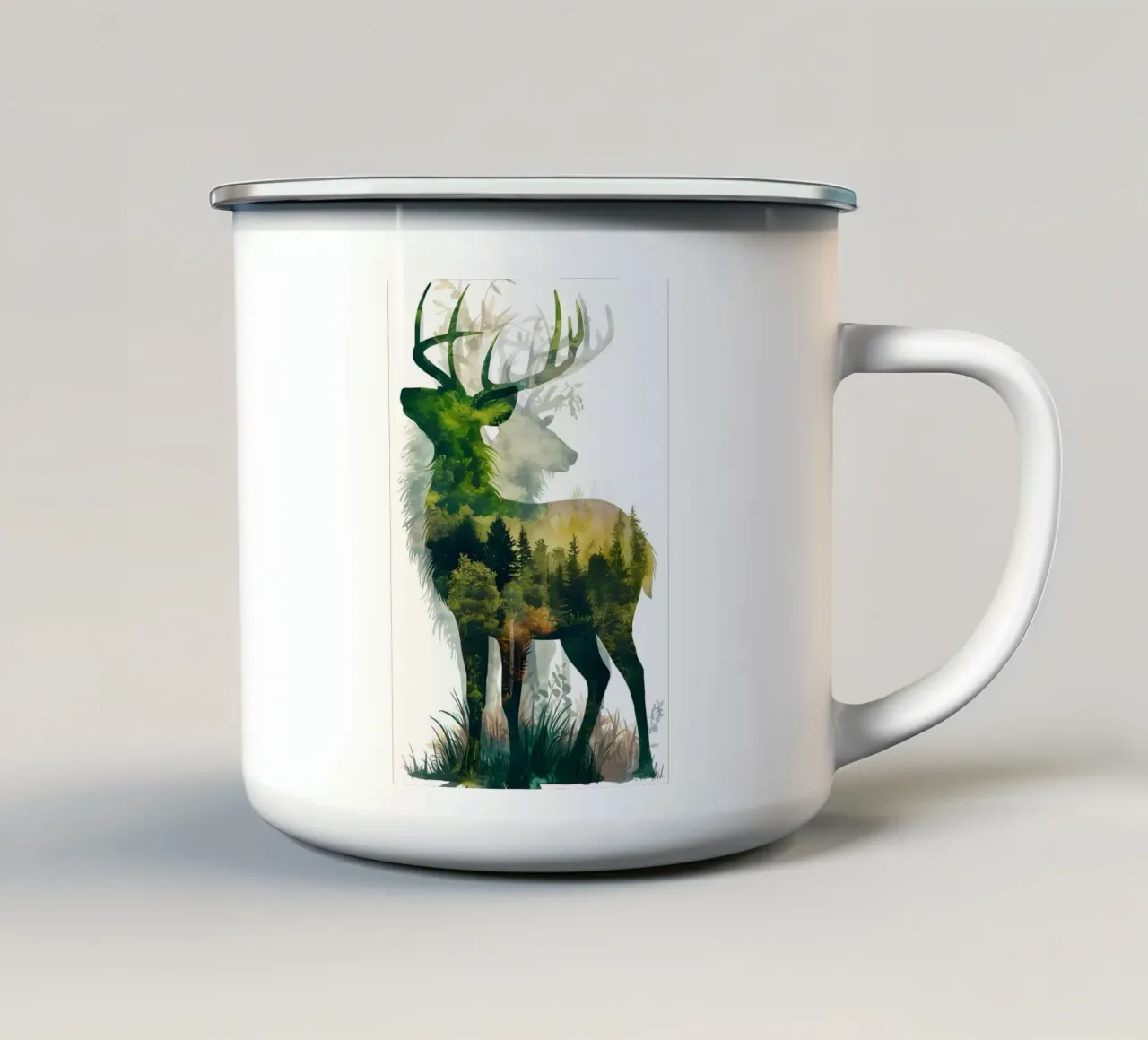Poster minimalista 84 tazza in smalto da Kadynce