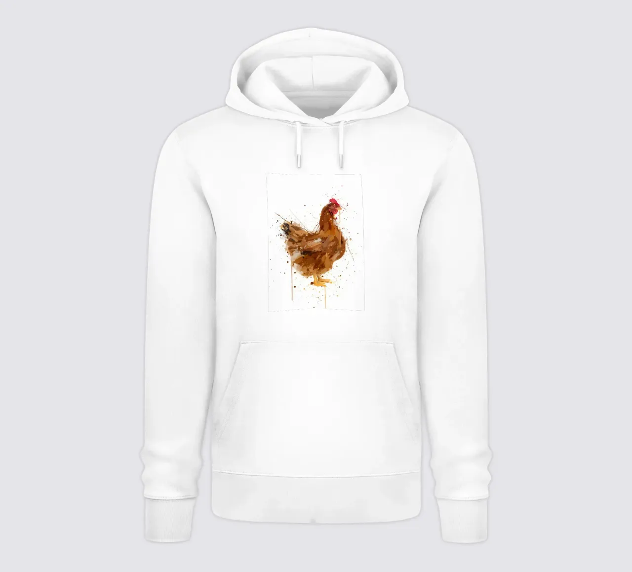 Pollo acquerellato felpa con cappuccio da Allaire
