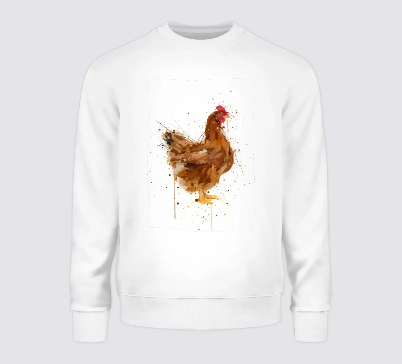 Pollo a la acuarela sudadera de Allaire