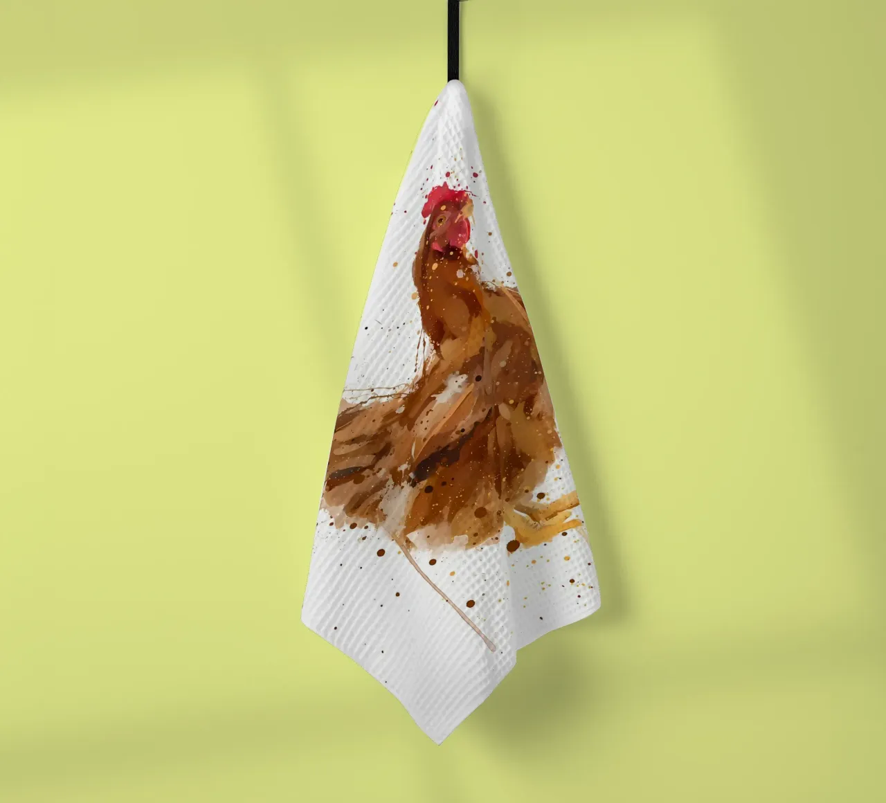 Poulet aquarelle torchon de Allaire