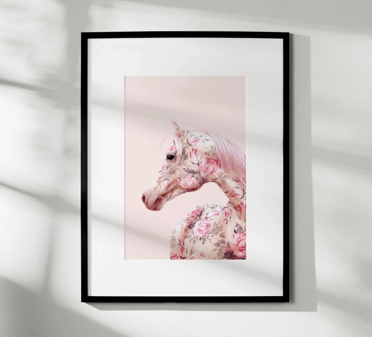 Floral Horse poster by Paul Fuentes Design