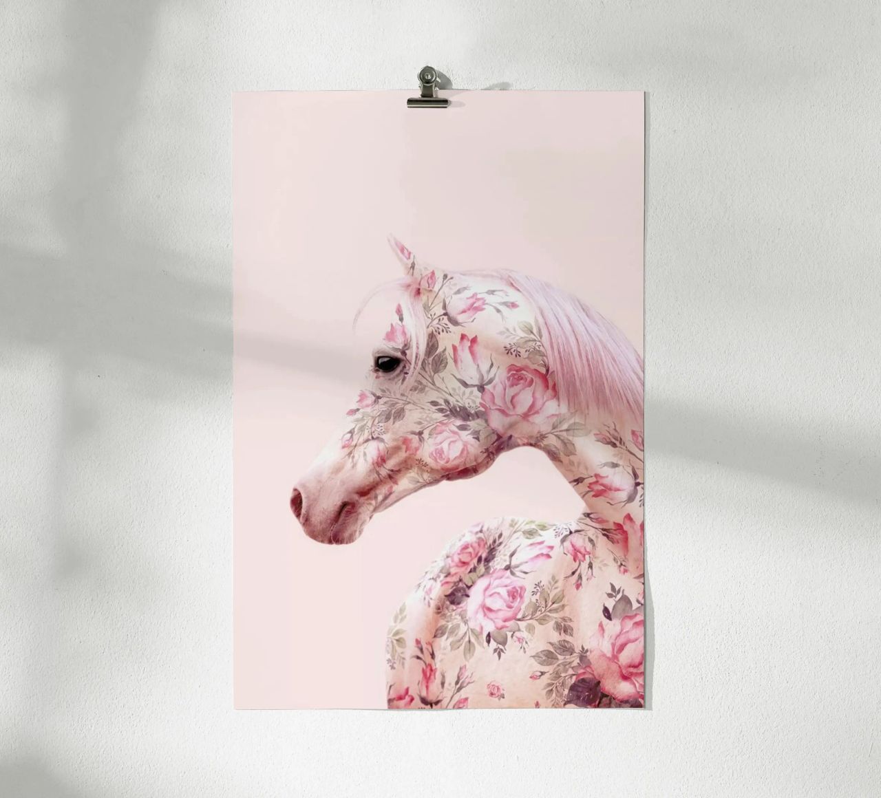 Floral Horse poster by Paul Fuentes Design