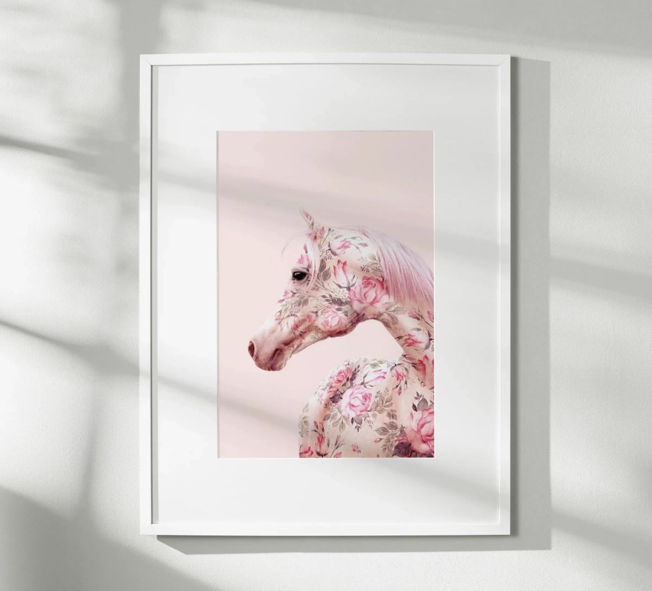 Floral Horse poster by Paul Fuentes Design