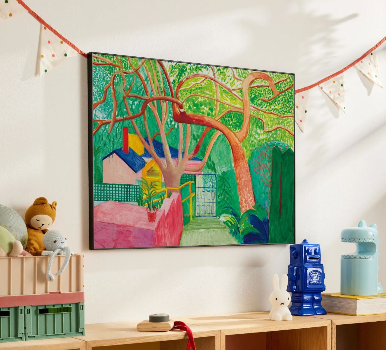 Shady trees in front of the house - David hockney alluminio dibond da Perdana shop