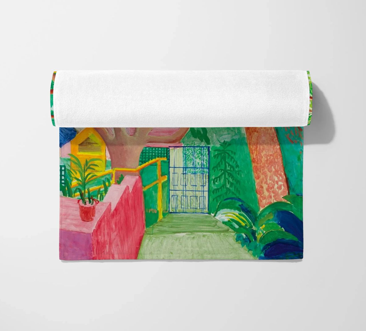 Shady trees in front of the house - David hockney telo mare da Perdana shop