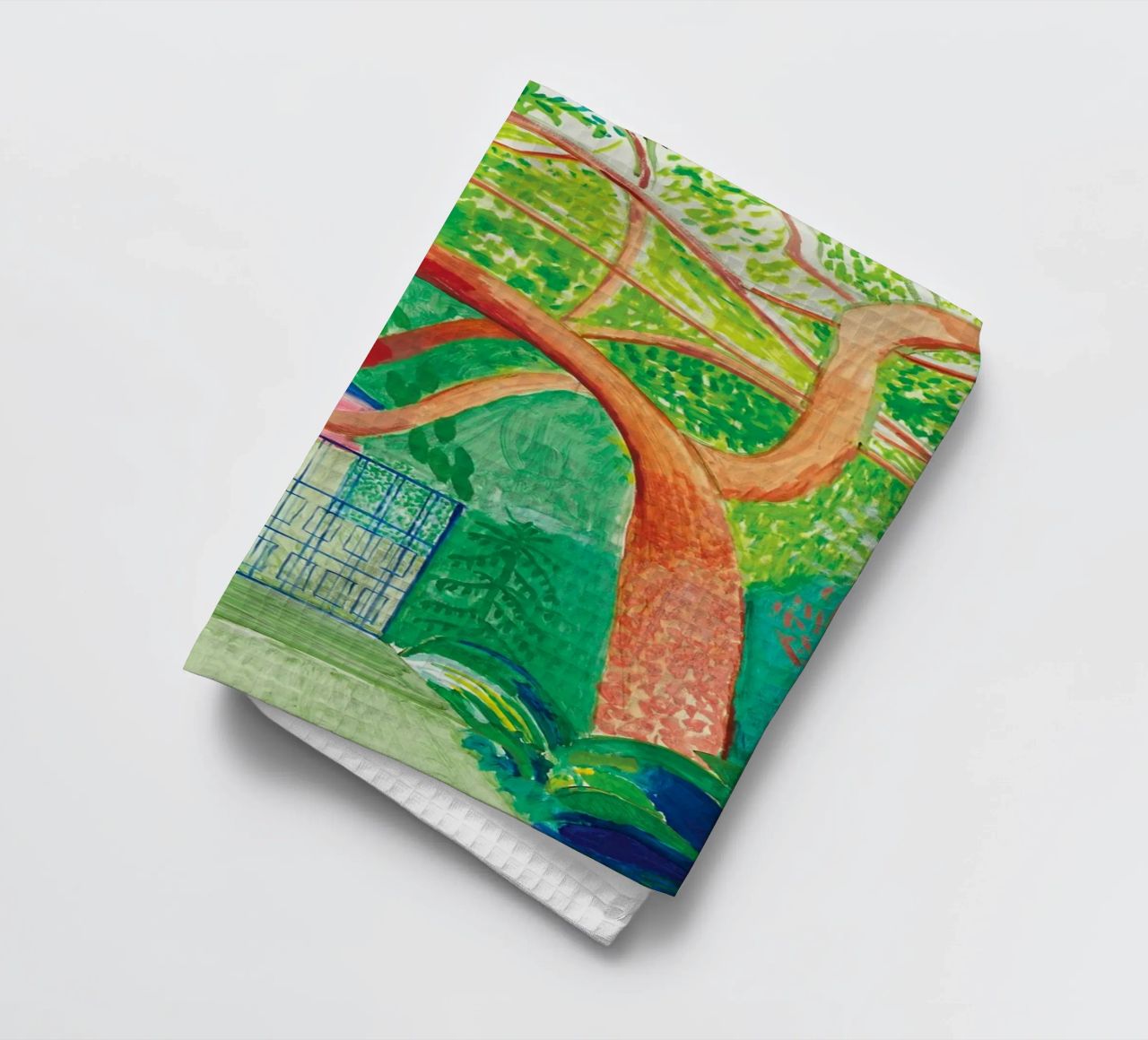 Shady trees in front of the house - David hockney canovaccio da cucina da Perdana shop