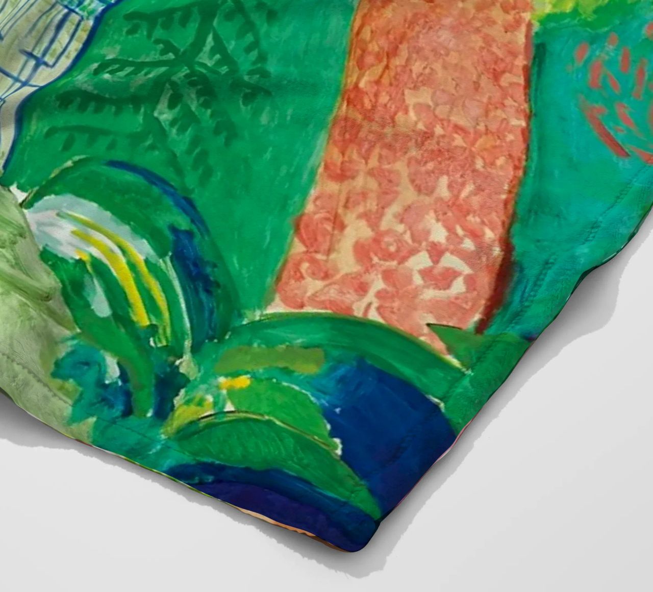 Shady trees in front of the house - David hockney coperta in pile da Perdana shop