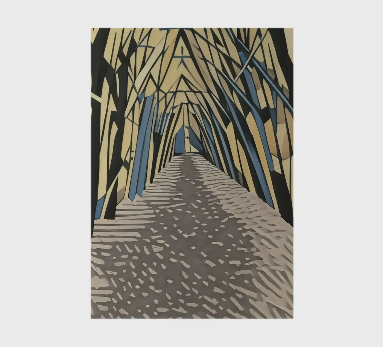 Excursion_nature_tree_alley_5 notebook by Abstract Art by LK