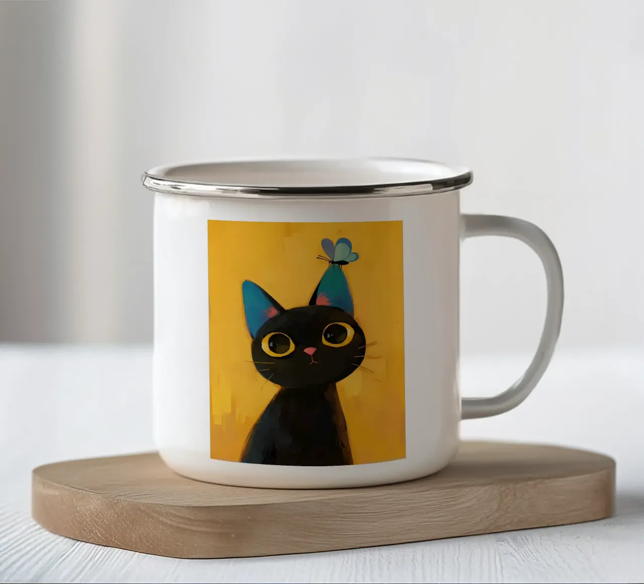 Poster minimalista 86 tazza in smalto da Kadynce