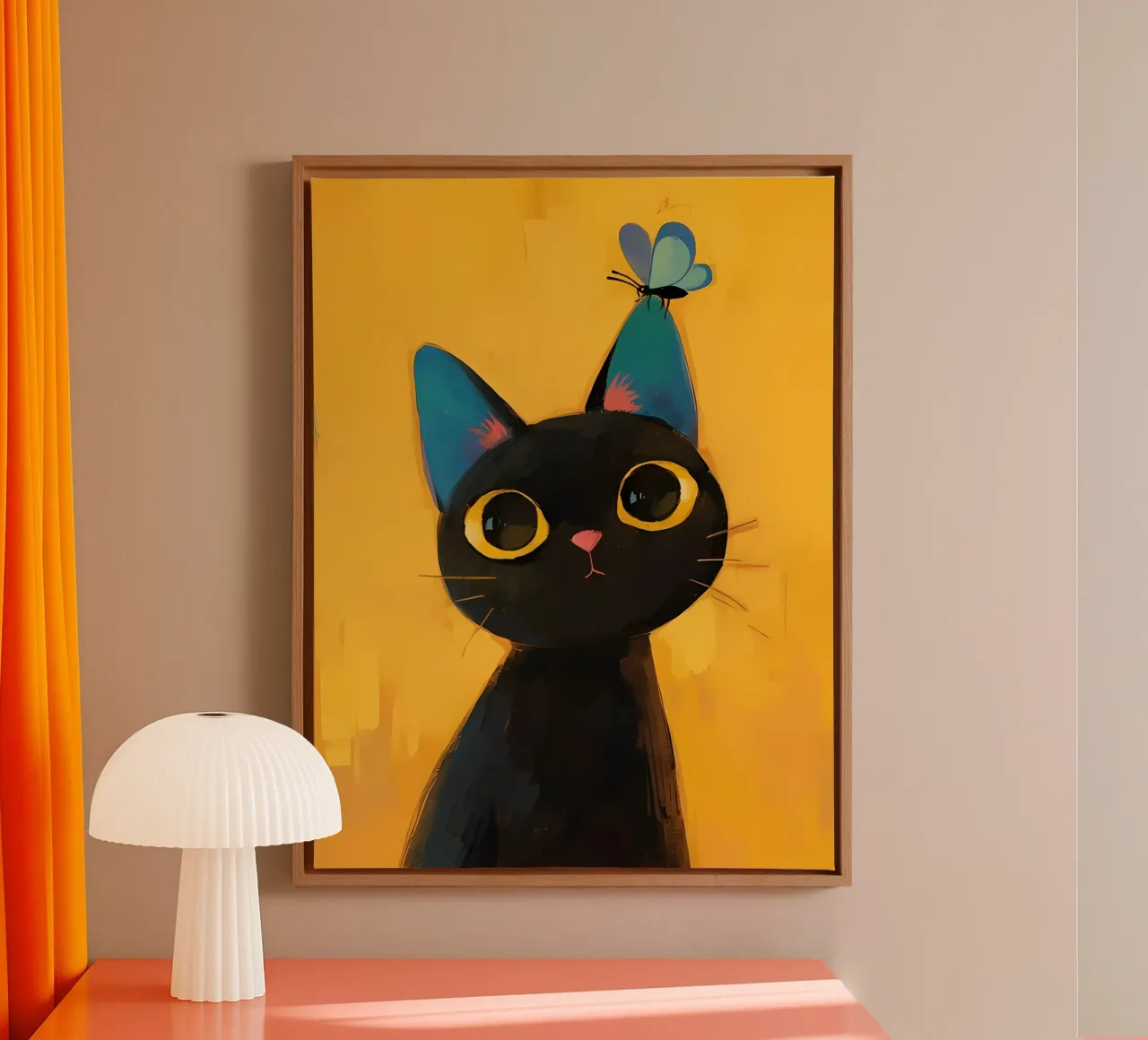 Poster minimalista 86 tela con Cornice a cassetta da Kadynce