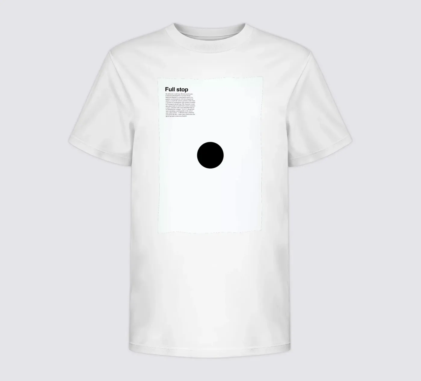 Full stop t-shirt bambini da LeDieg