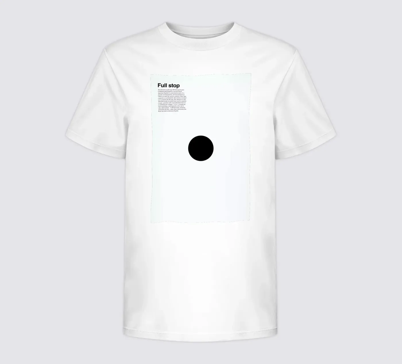 Full stop t-shirt bambini da LeDieg