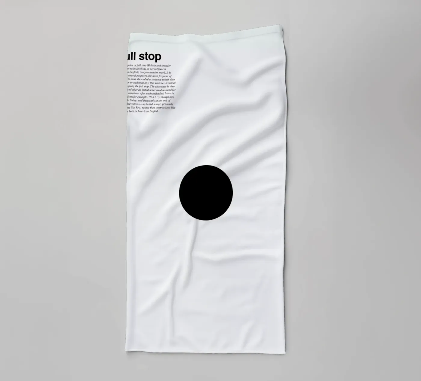 Full stop badhanddoek van LeDieg