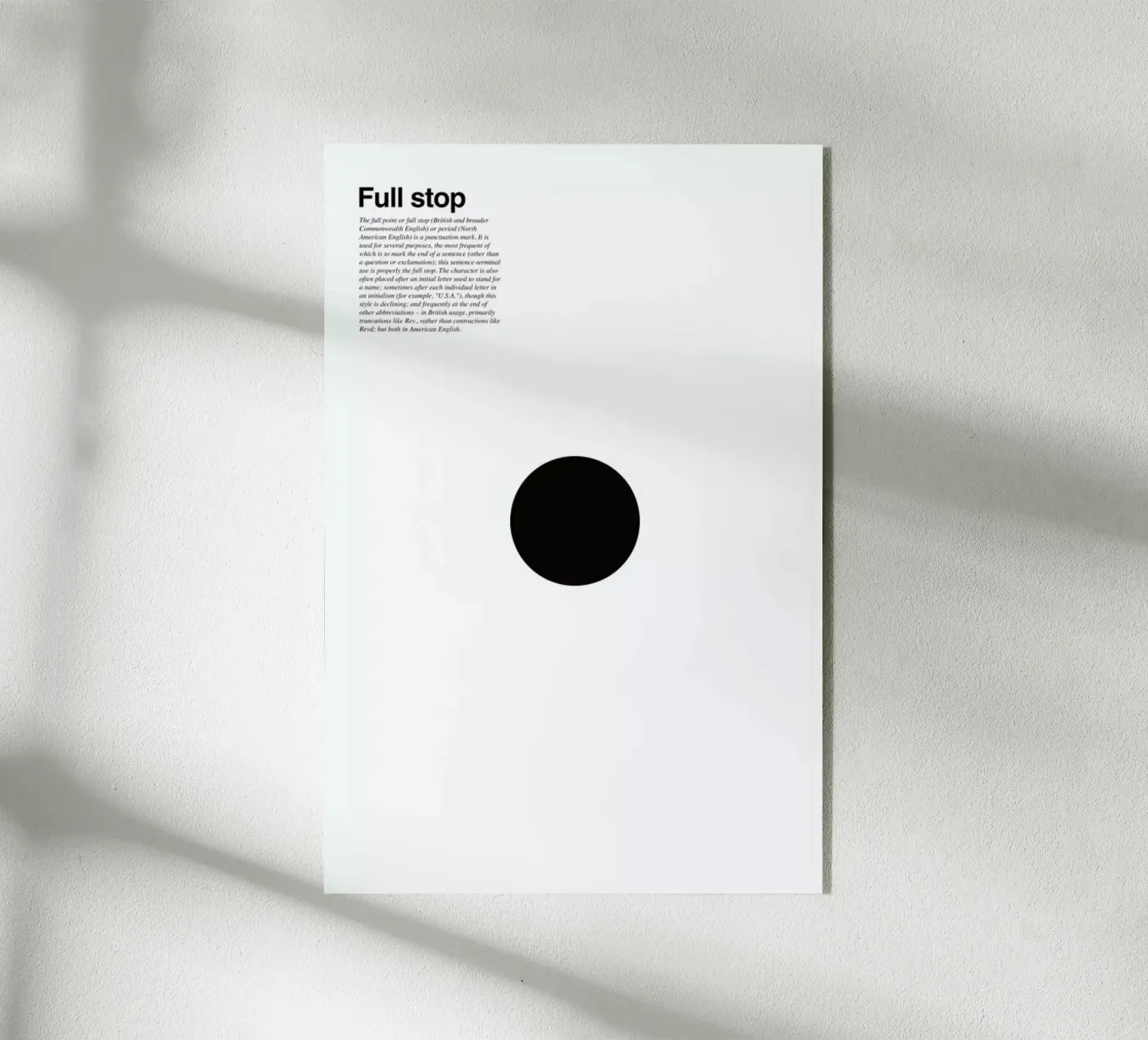 Full stop plexiglass da LeDieg