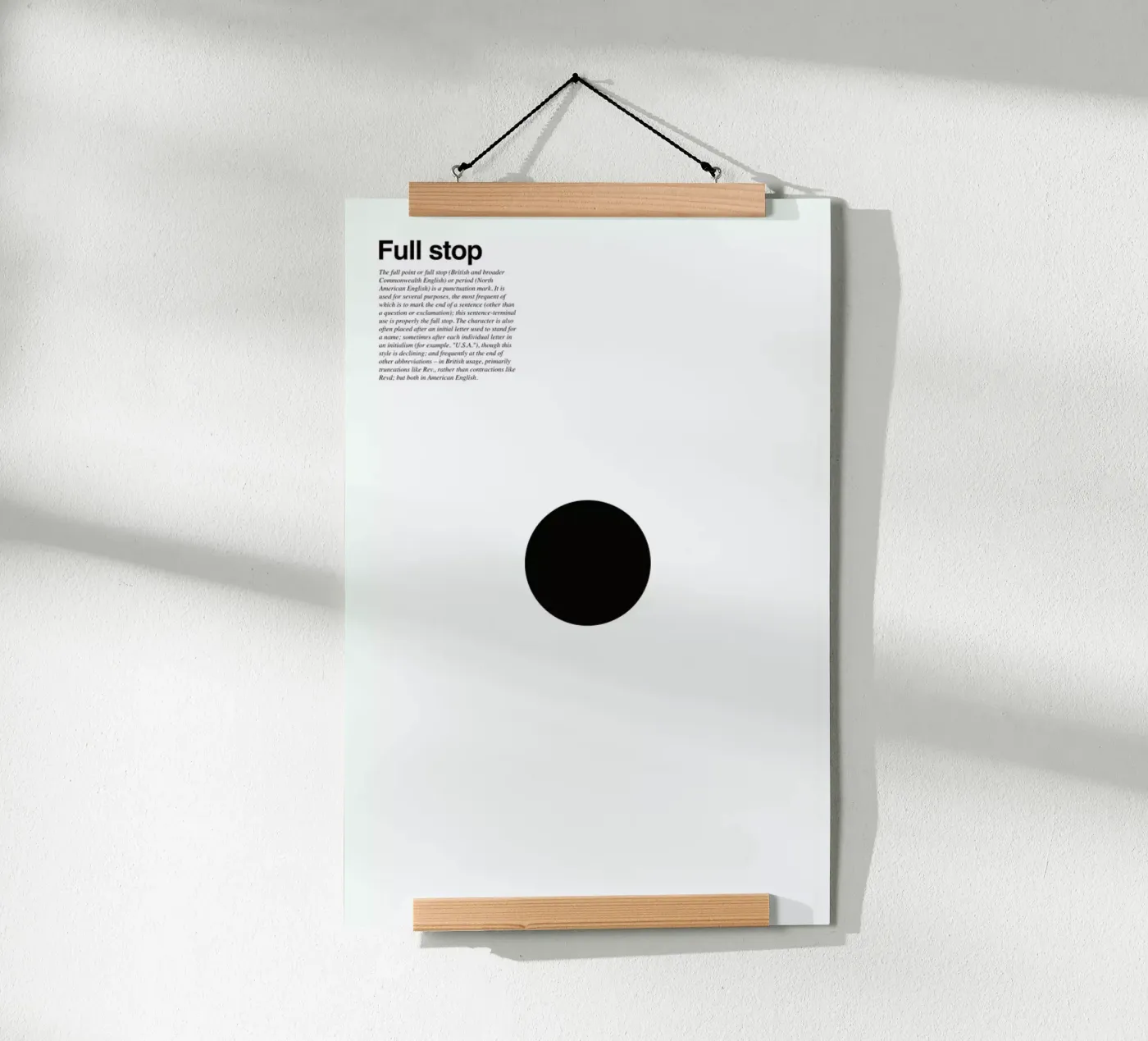 Full stop Poster von LeDieg