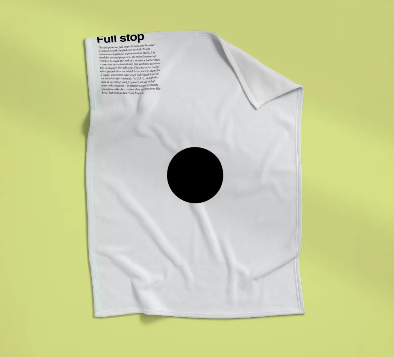 Full stop Fleecedecke von LeDieg