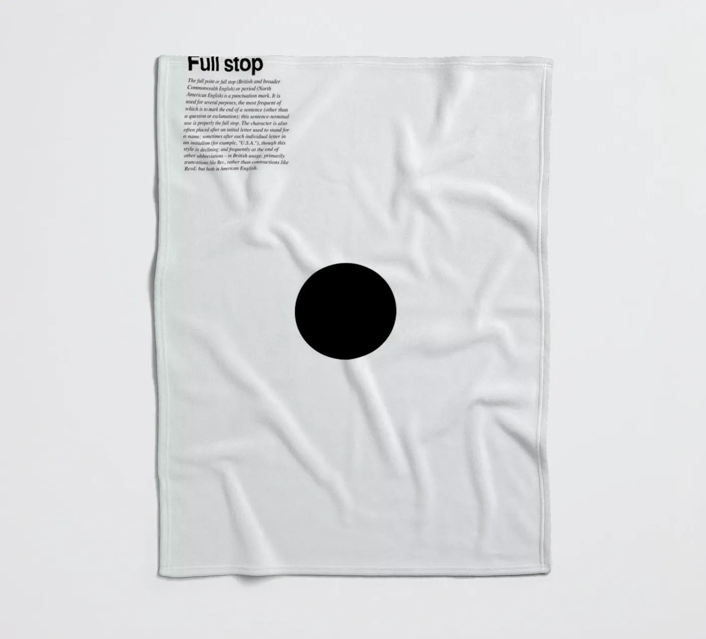 Full stop Fleecedecke von LeDieg