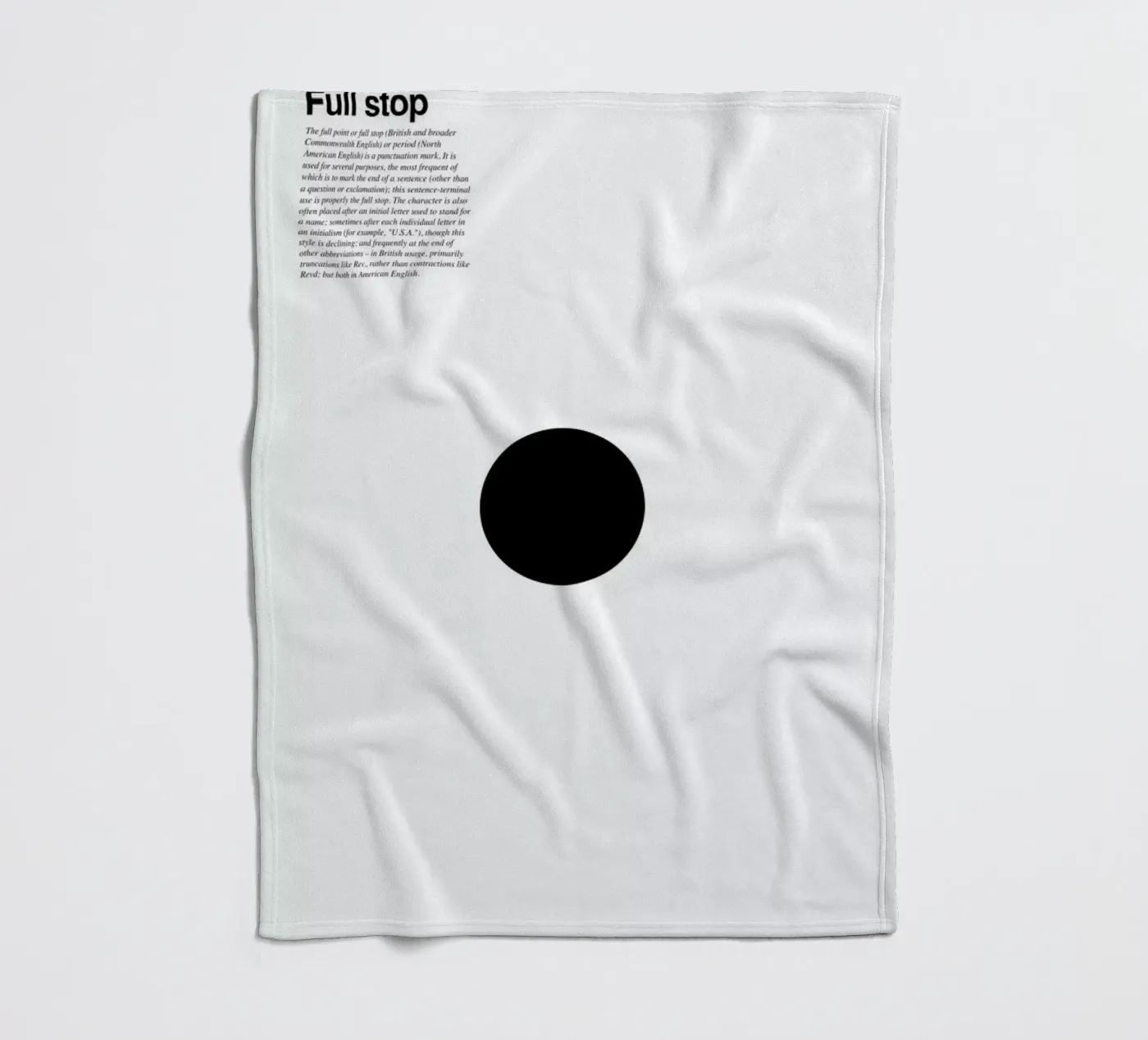 Full stop fleecedeken van LeDieg