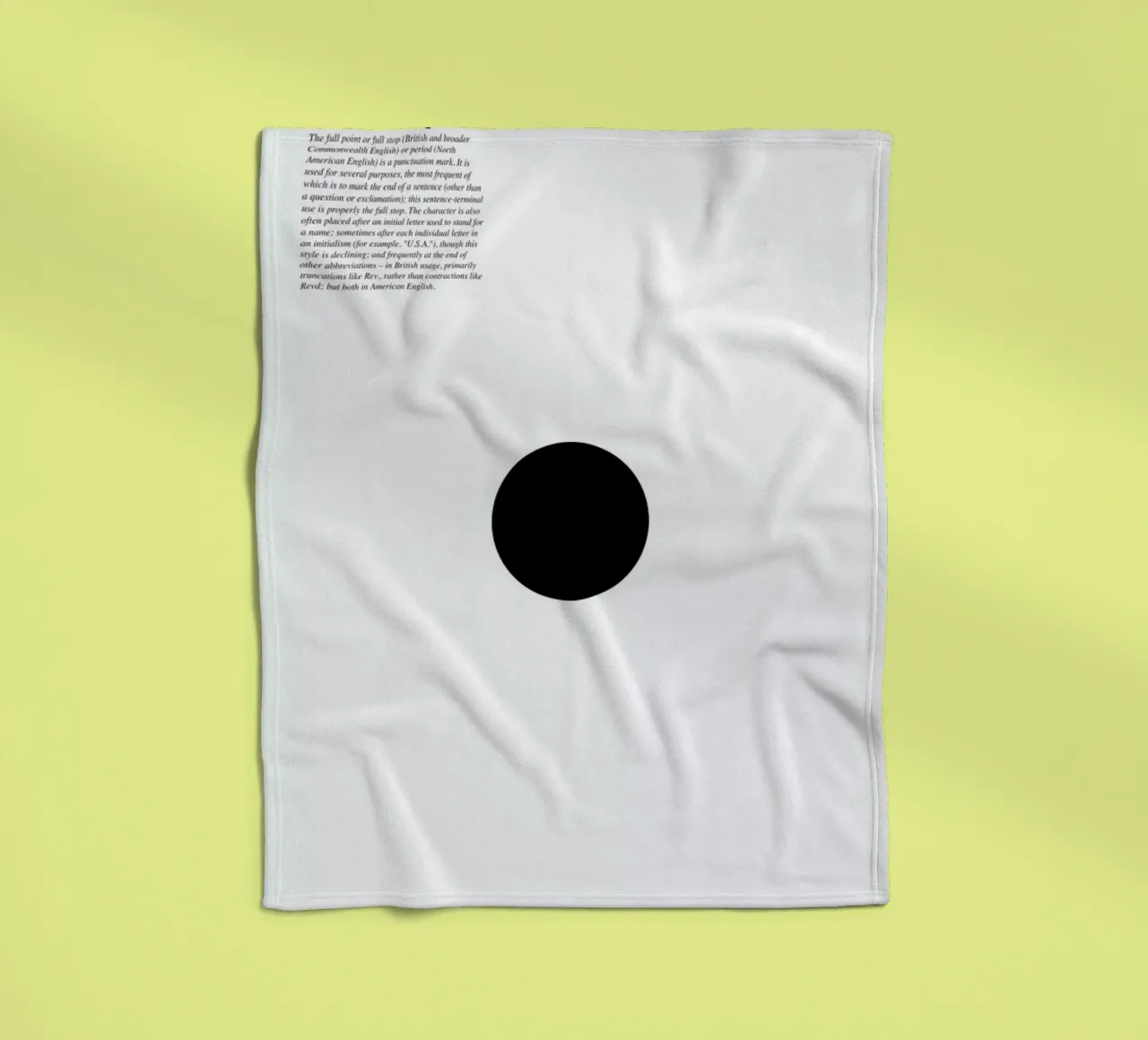 Full stop plaid polaire de LeDieg