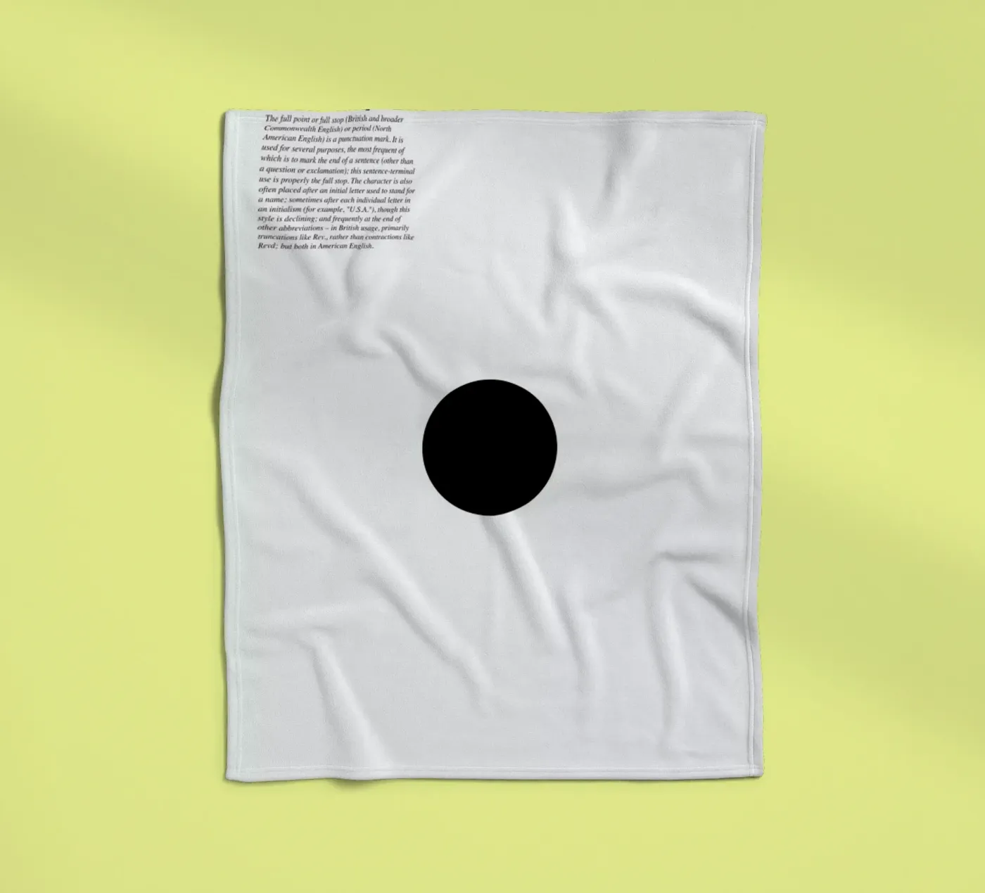 Full stop fleecedeken van LeDieg