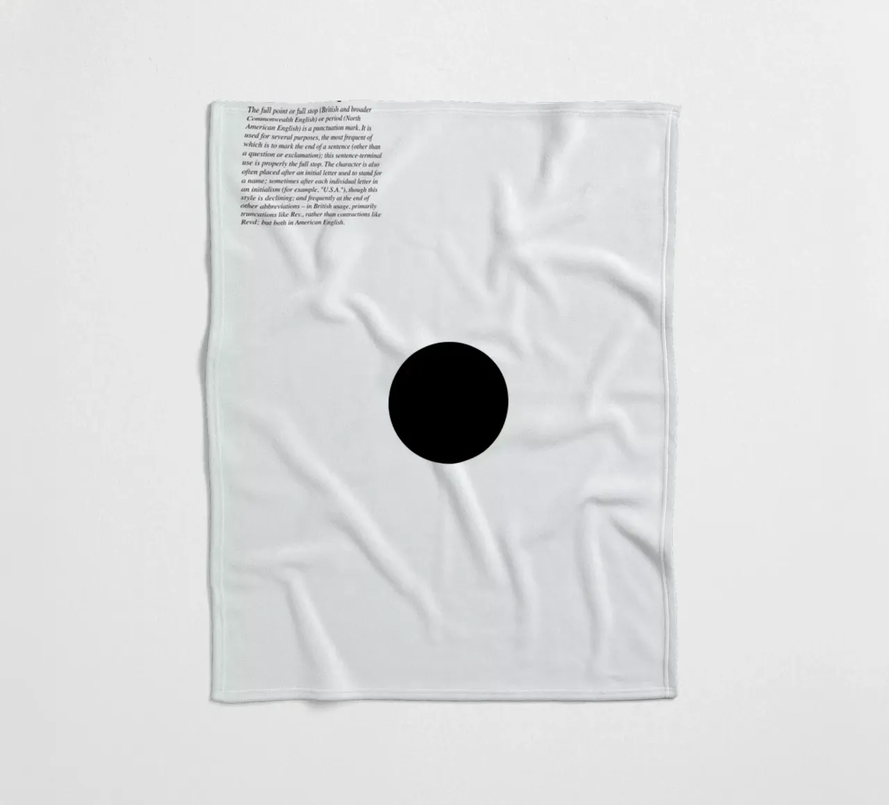 Full stop Fleecedecke von LeDieg