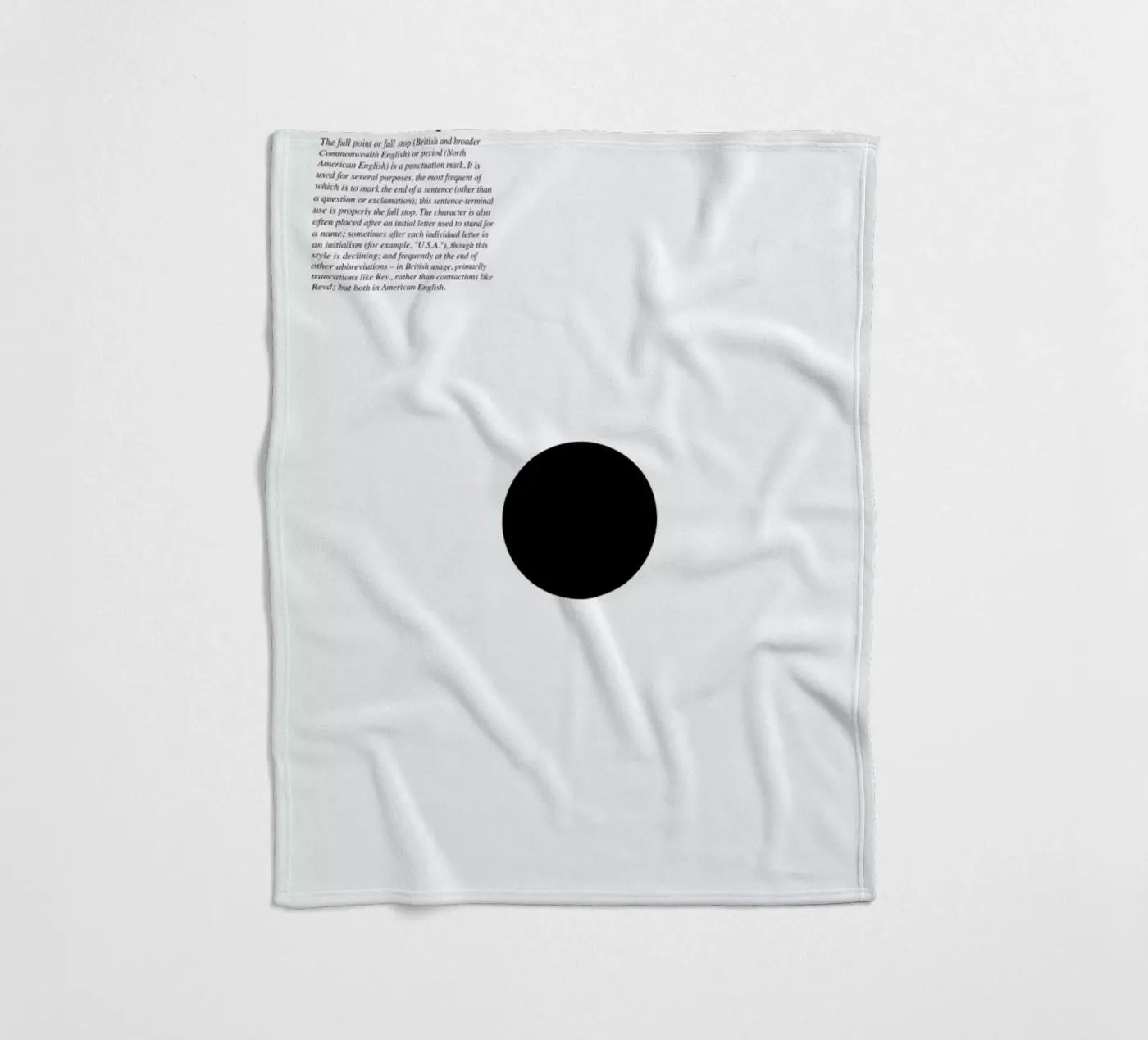 Full stop fleecedeken van LeDieg