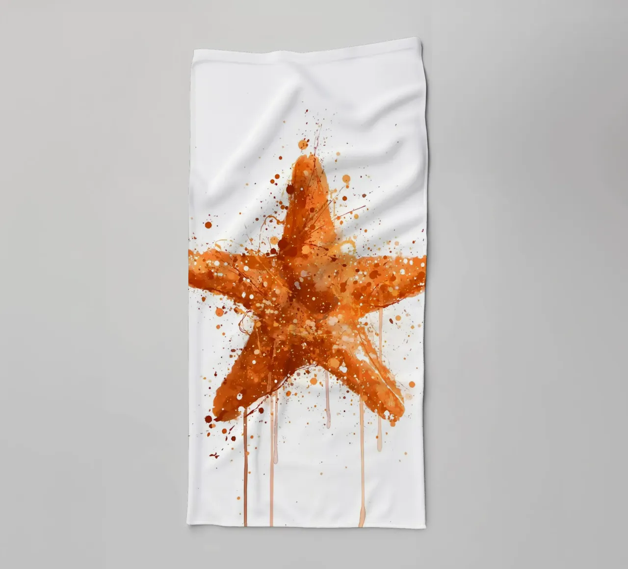 Estrella de mar de acuarela toalla de baño de Allaire