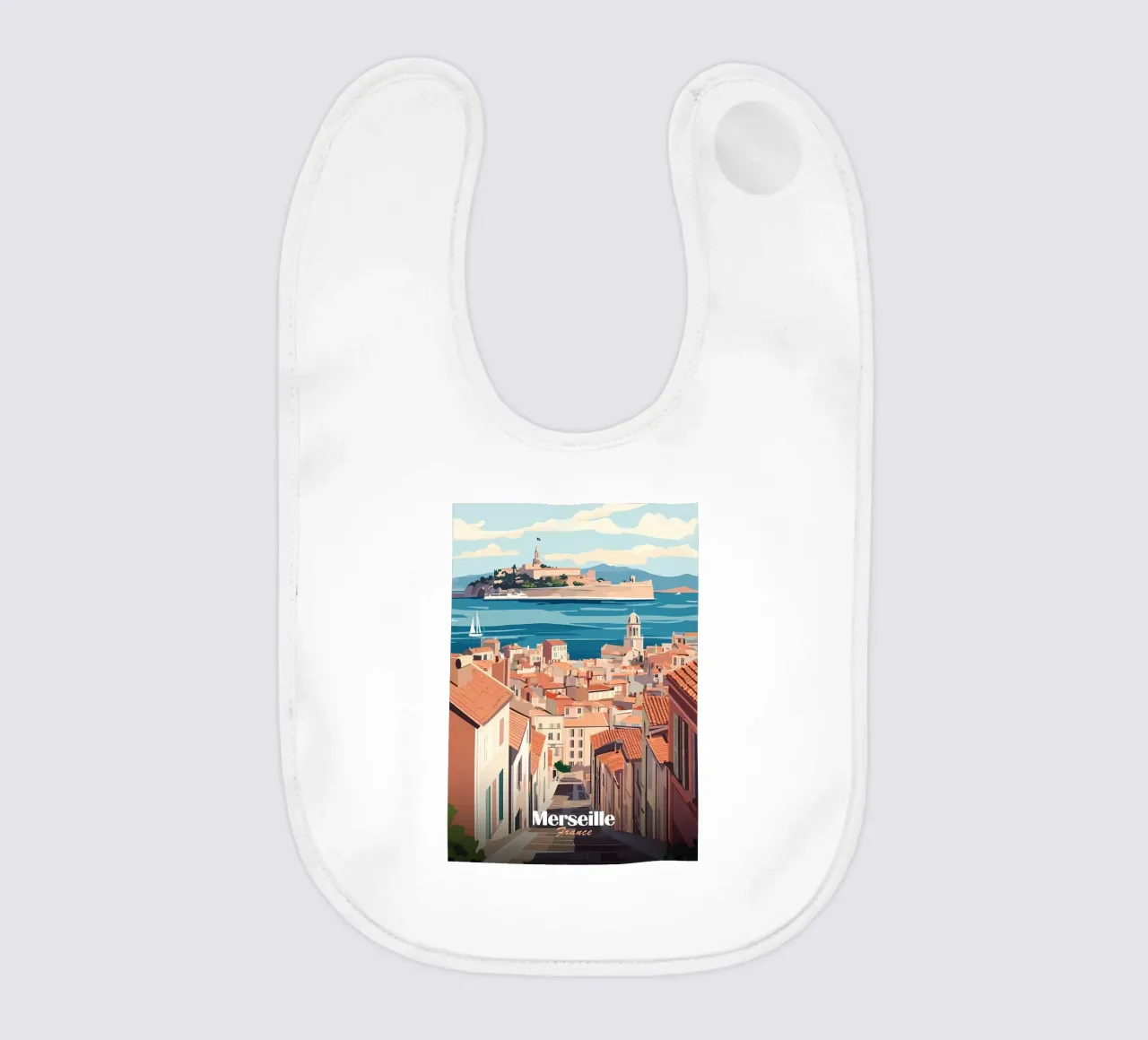 Paesaggio urbano di Marsiglia bavaglino da Ginnery