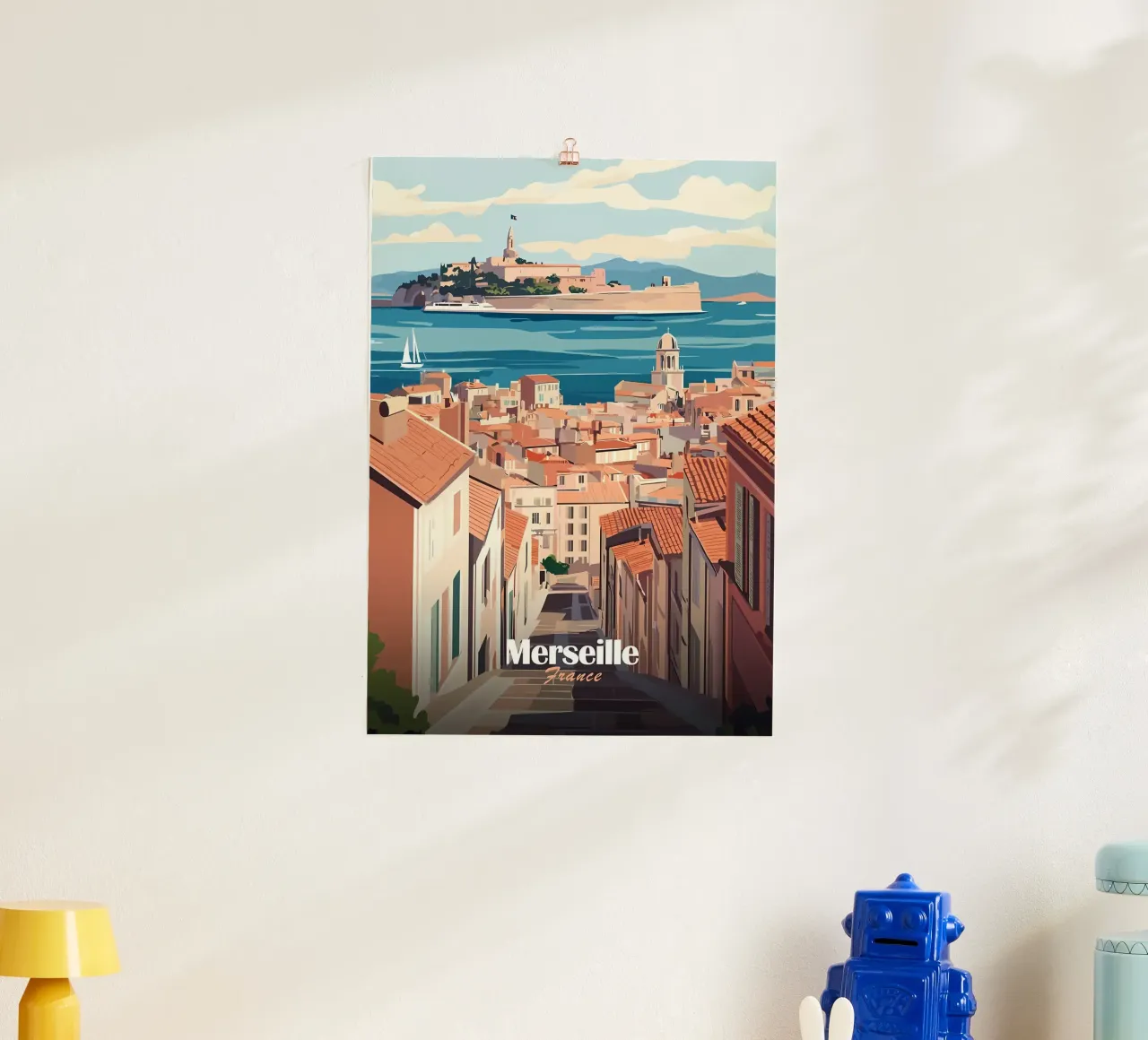 Paesaggio urbano di Marsiglia carta hahnemühle da Ginnery