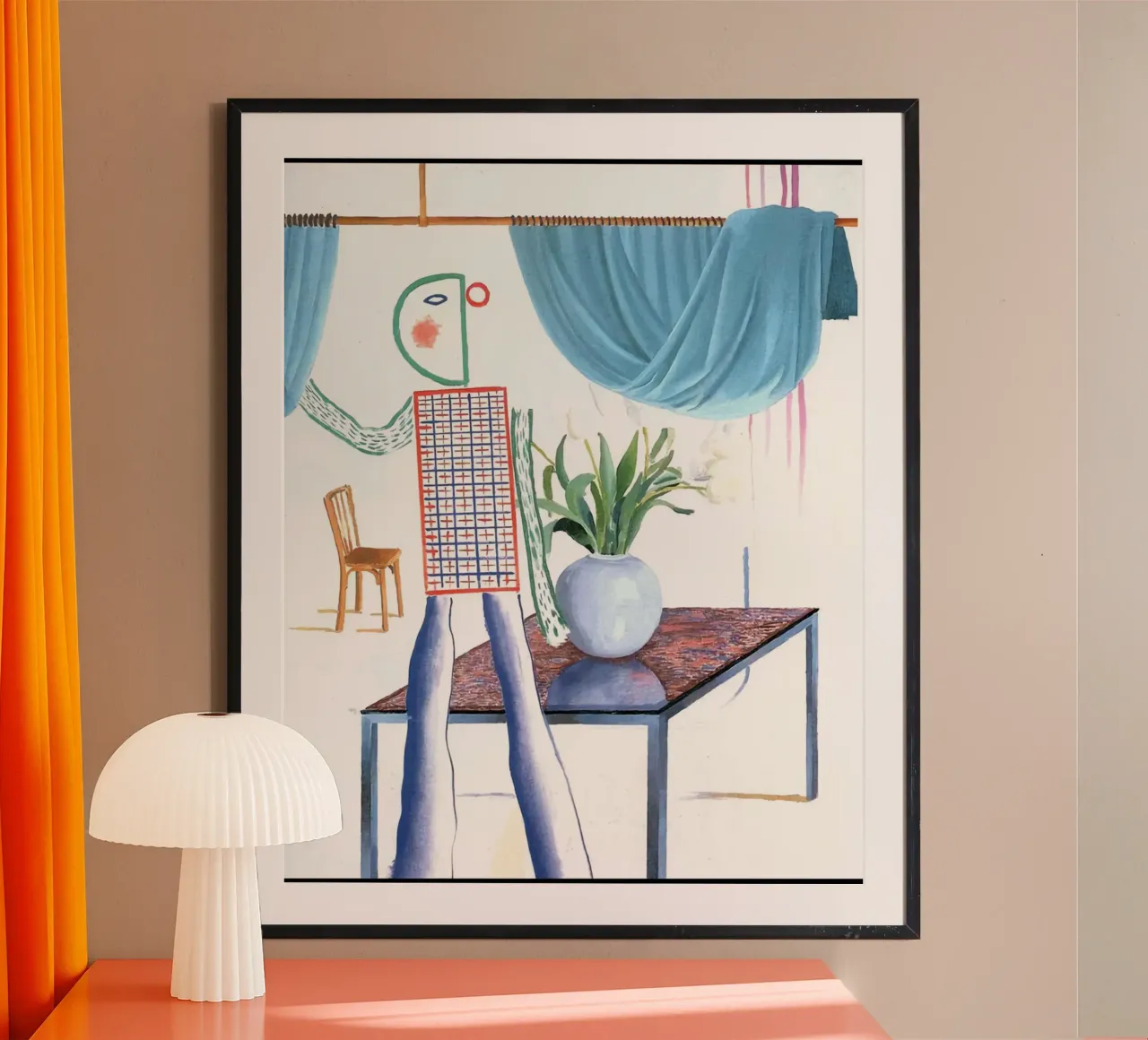 Arredamento per la casa - David Hockney poster con telaio in plastica da Perdana shop