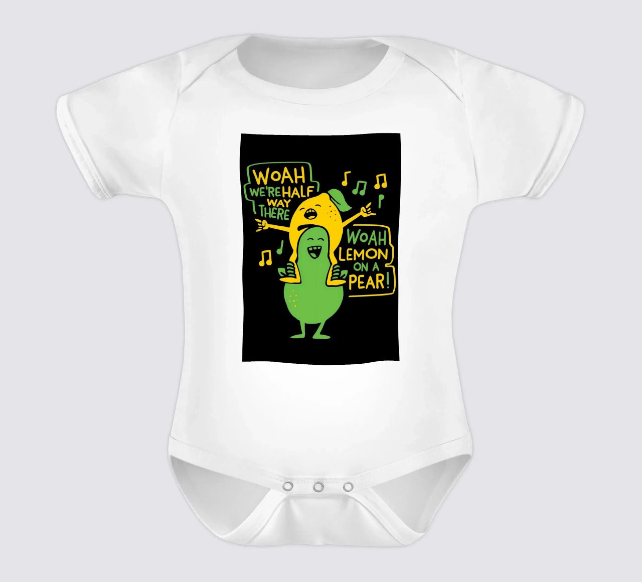 ZITRONE AUF EINER BIRNE Kurzarm Babybody von Delaplane