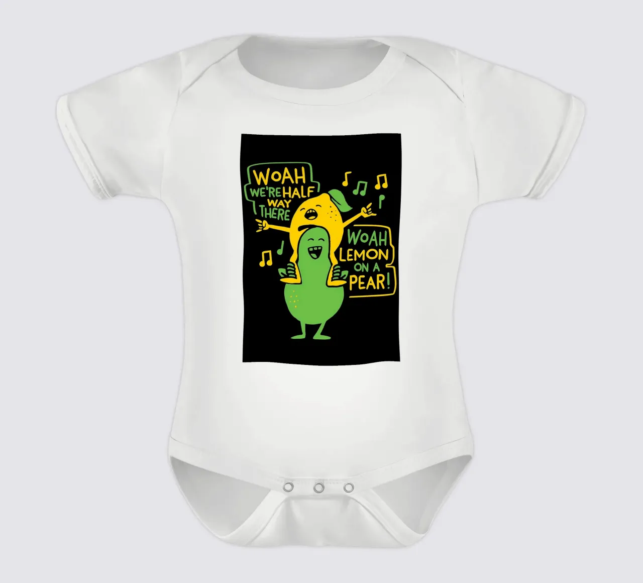 ZITRONE AUF EINER BIRNE Kurzarm Babybody von Delaplane