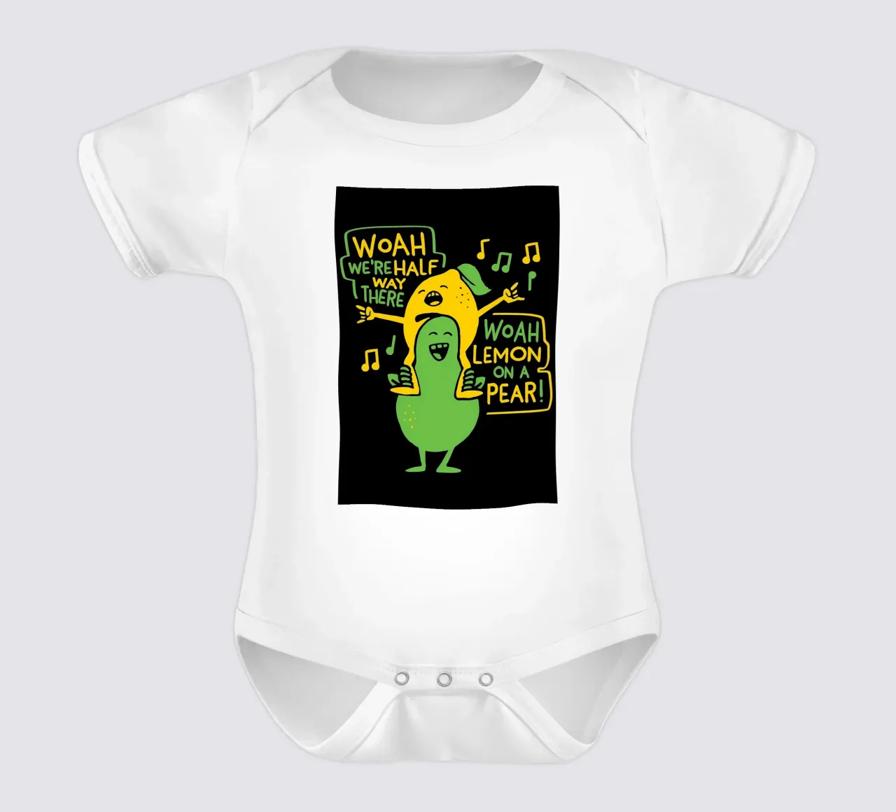 ZITRONE AUF EINER BIRNE Kurzarm Babybody von Delaplane