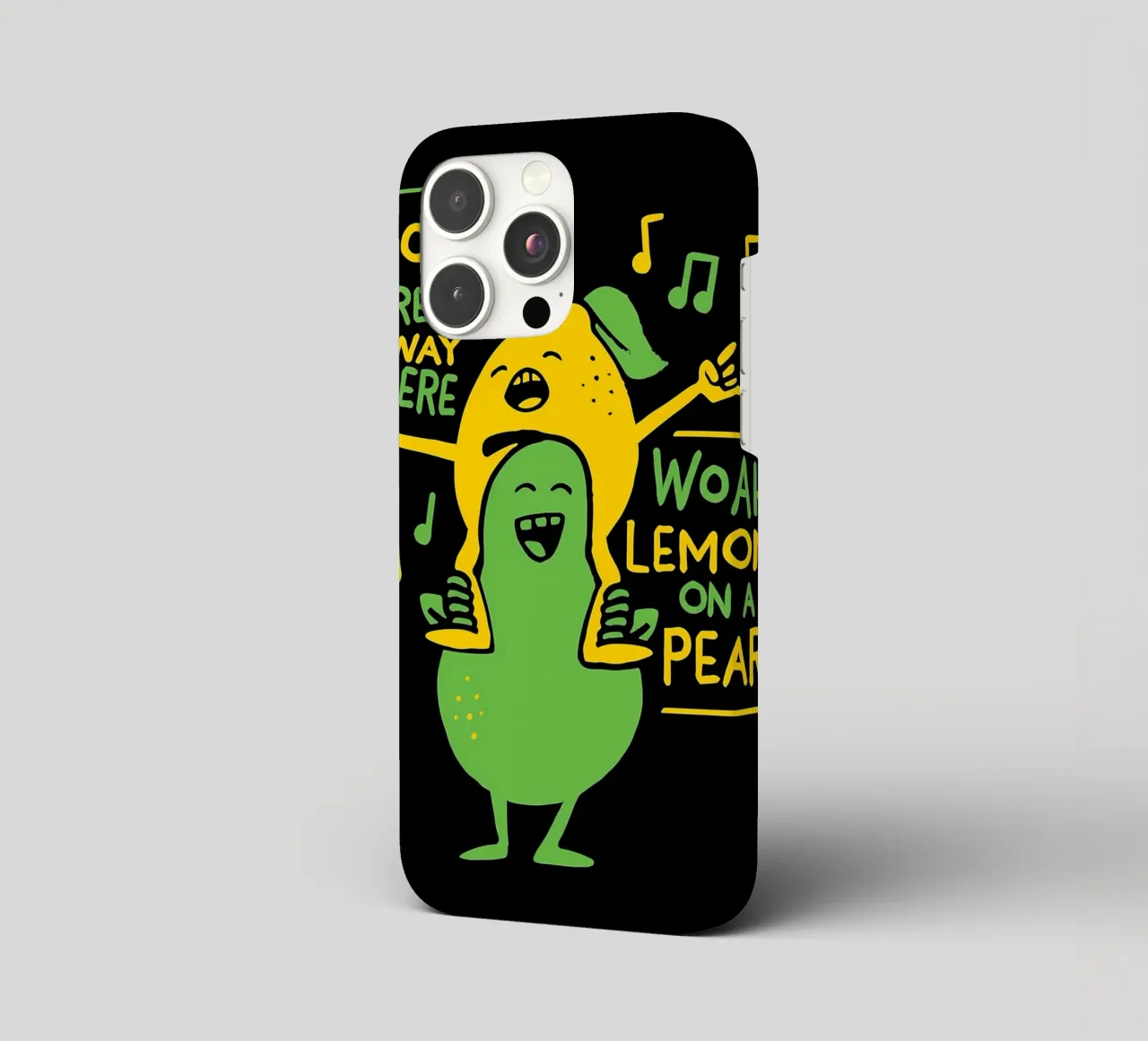 ZITRONE AUF EINER BIRNE iPhone Hülle von Delaplane