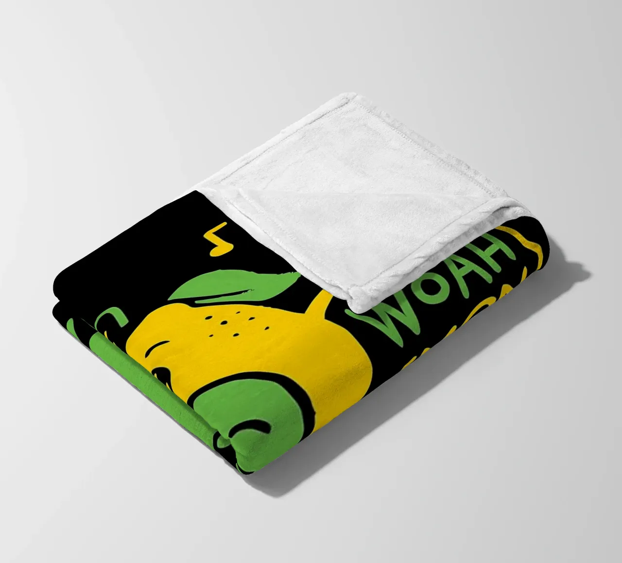 CITRON SUR POIRE plaid polaire de Delaplane