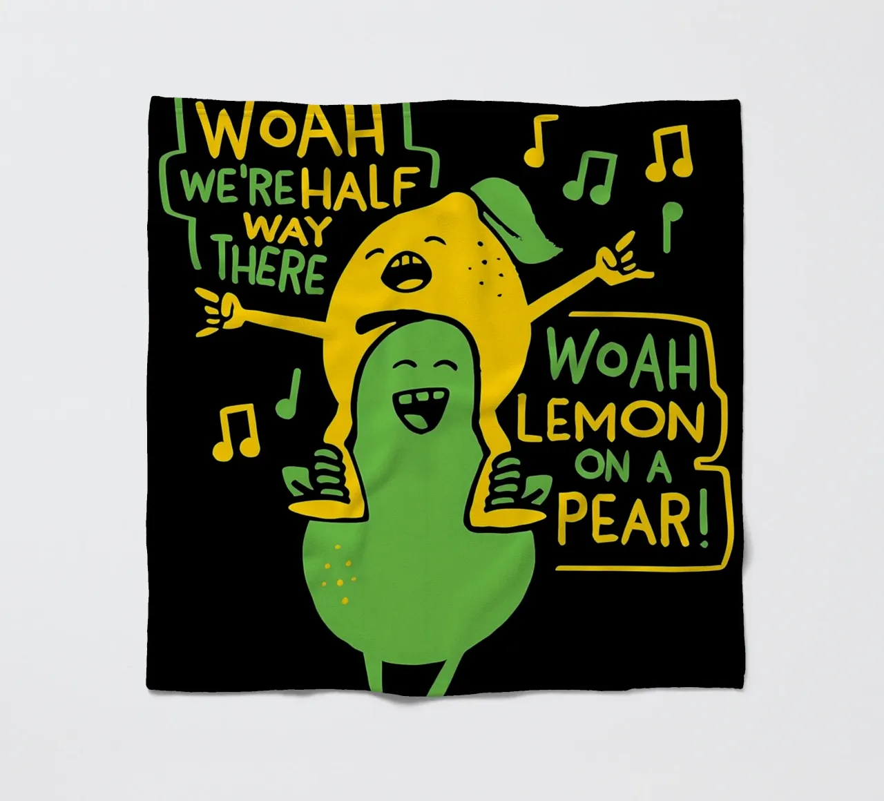 ZITRONE AUF EINER BIRNE Fleecedecke von Delaplane