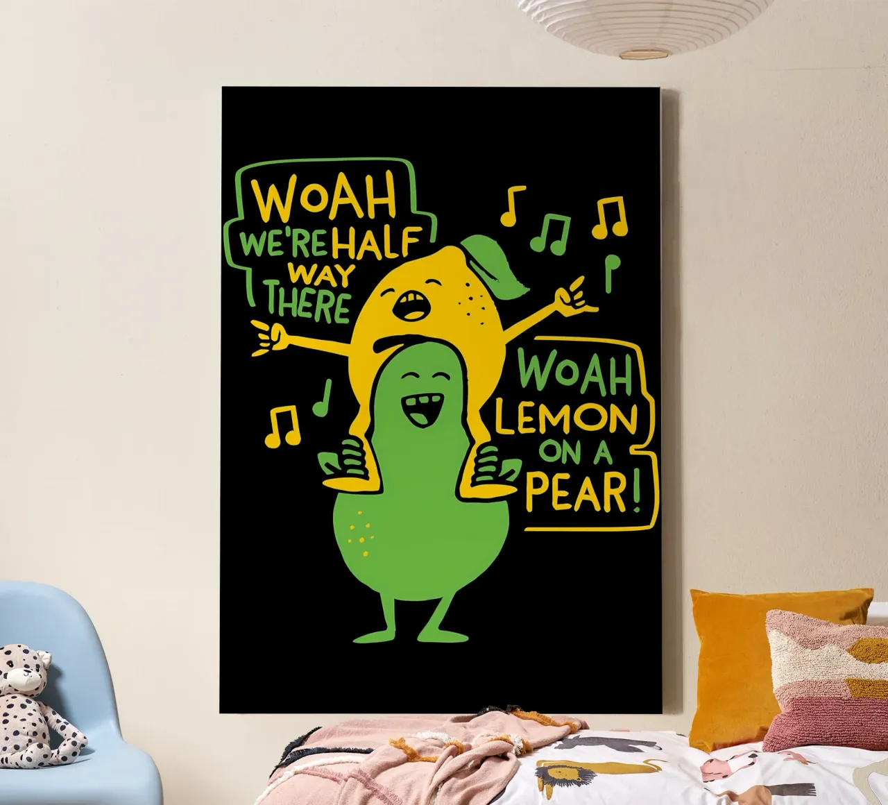 LEMON ON A PEAR canvas by Delaplane