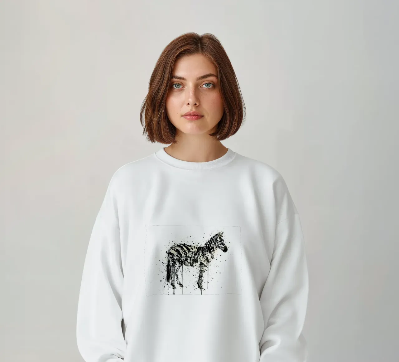 Watercolor Zebra felpa da Allaire