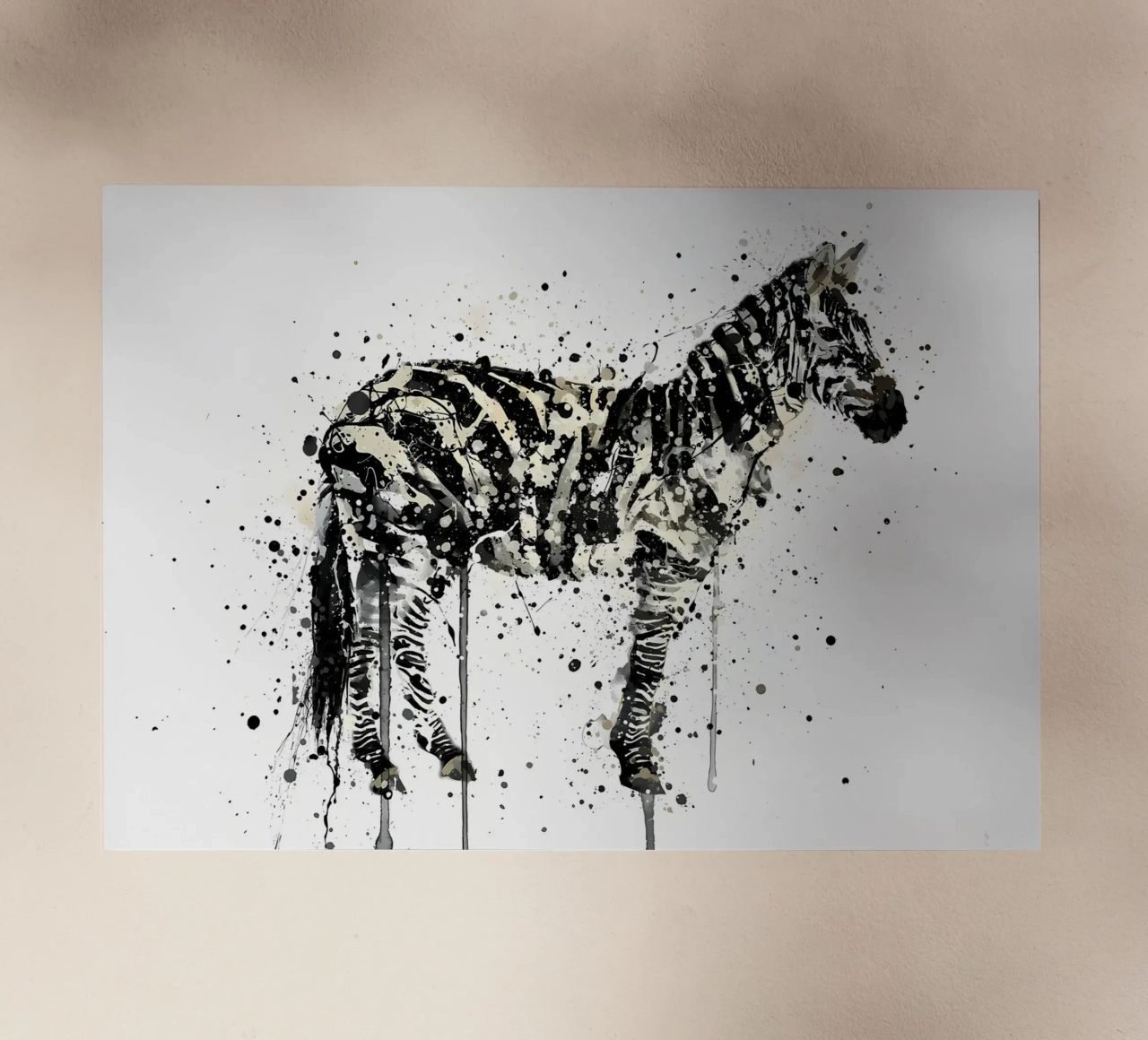Watercolor Zebra pellicola backlit da Allaire