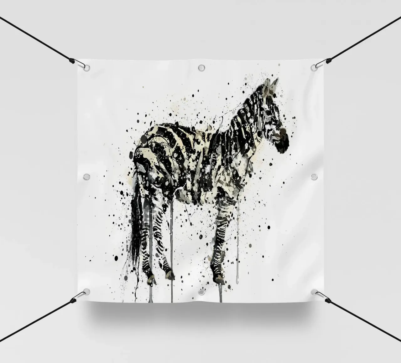 Watercolor Zebra telo in pvc da Allaire