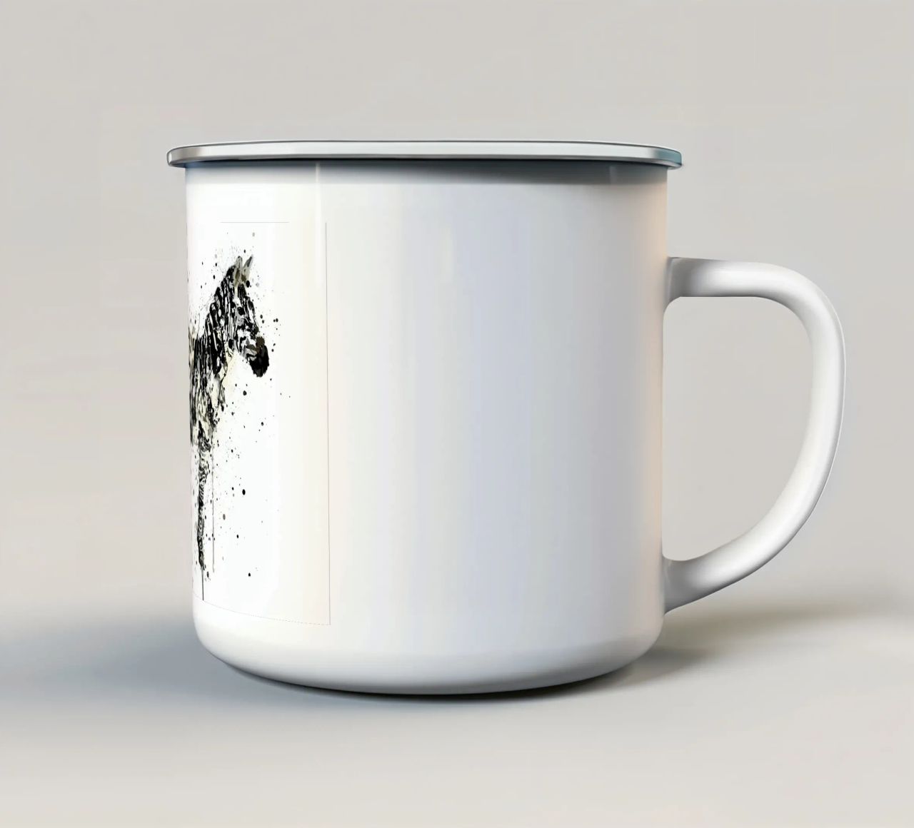 Watercolor Zebra tazza in smalto da Allaire