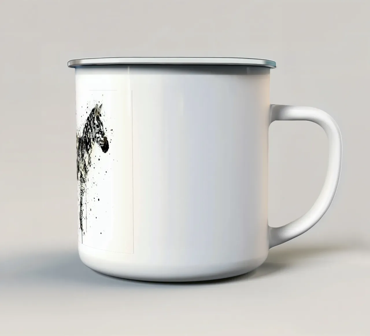 Watercolor Zebra tazza in smalto da Allaire