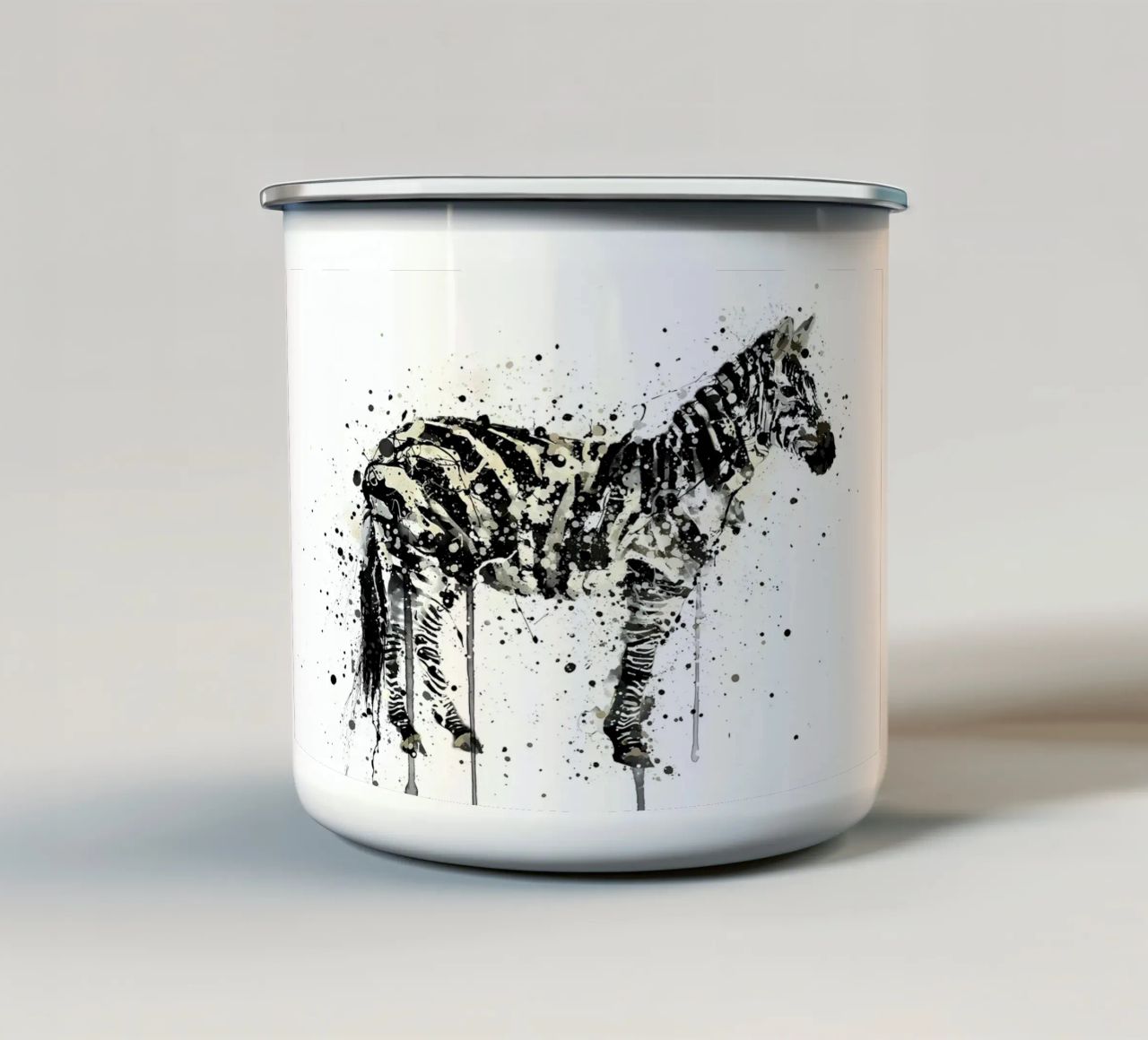 Watercolor Zebra tazza in smalto da Allaire