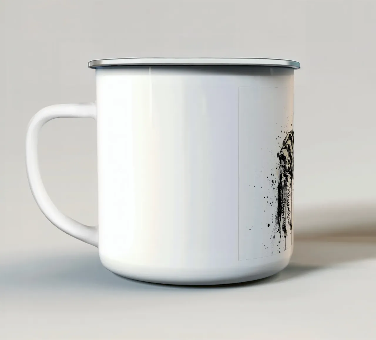 Watercolor Zebra tazza in smalto da Allaire