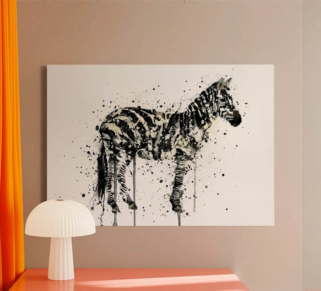 Aquarell Zebra Leinwand von Allaire