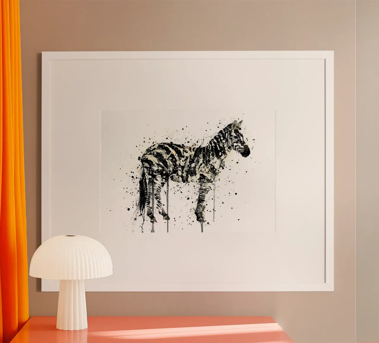 Watercolor Zebra carta hahnemühle da Allaire