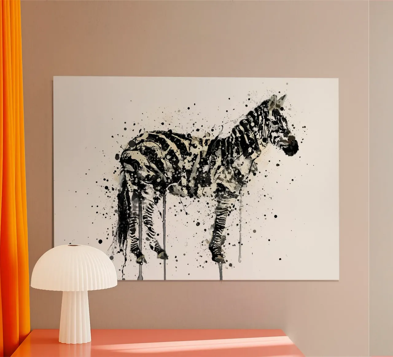 Watercolor Zebra carta hahnemühle da Allaire