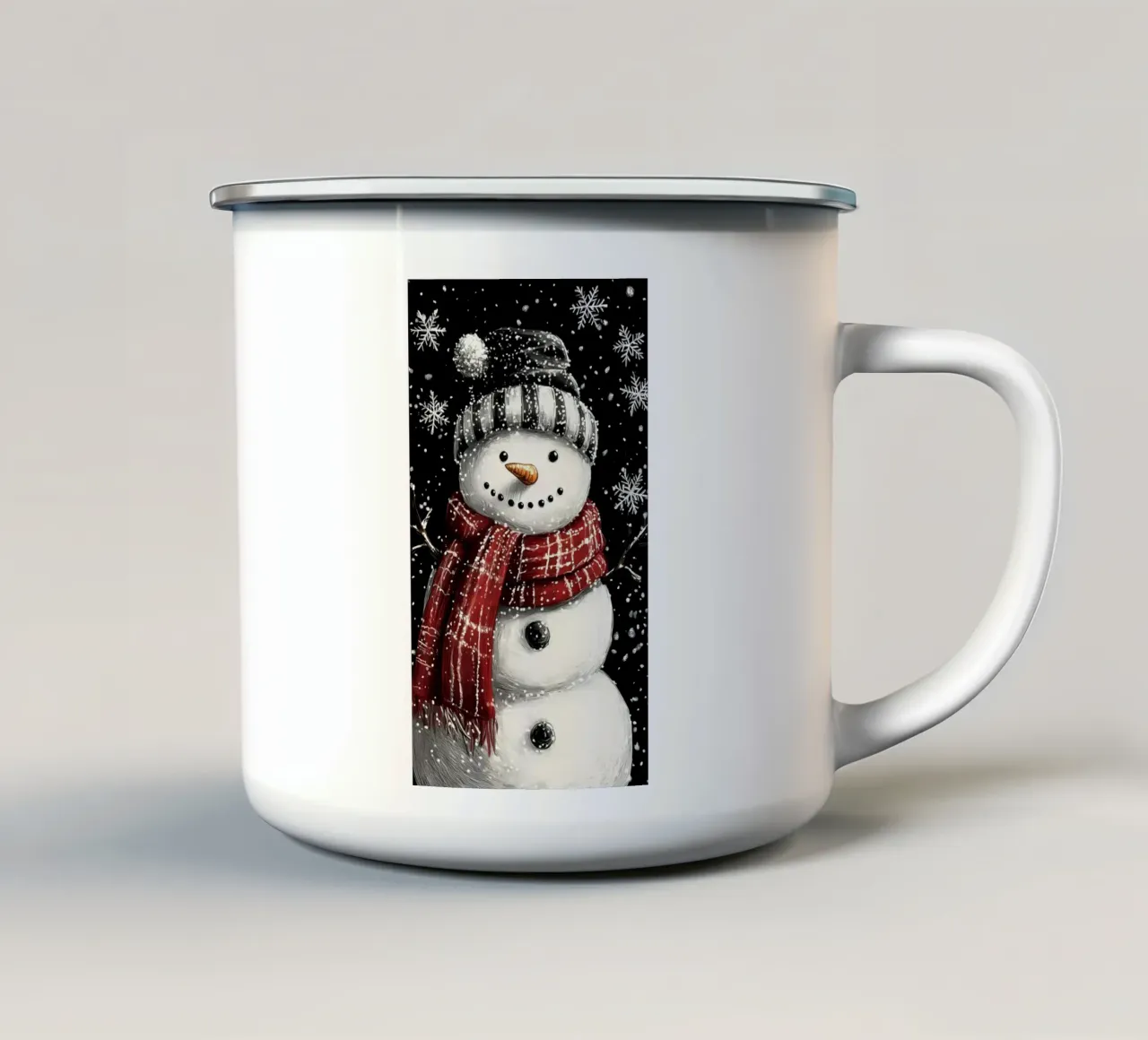 Cartel minimalista 88 taza de esmalte de Kadynce